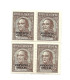 ARGENTINA 1938 REGULAR STAMPS OVERPRINTED OFFICIAL SERVICE SC O38 MI D32 BLOCK - Unused Stamps
