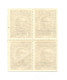 ARGENTINA 1938 REGULAR STAMPS OVERPRINTED OFFICIAL SERVICE SC O38 MI D32 BLOCK - Unused Stamps