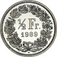 Monnaie, Suisse, 1/2 Franc, 1989, Bern, BE, SPL, Du Cupronickel, KM:23a.3 - Autres & Non Classés