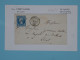 BU18  FRANCE  BELLE  LETTRE 1859 PITHIVIERS A ORLEANS  +N°14+ AFF .INTERESSANT+ - 1853-1860 Napoléon III.