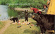 ETATS-UNIS - Wisconsin - Greetings From Rice Lake - Bears - Camping - Lake - Animé - Carte Postale Ancienne - Sonstige & Ohne Zuordnung