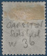 Grande Bretagne N°14 1 Pence Brun Rouge (pos DE) Oblitéré Griffe Linéaire Du Village De CARESTON / Ecosse RR & SUPERBE ! - Used Stamps