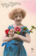 FETES - Vive Ste Catherine - Fille - Fleurs - Carte Postale Ancienne - Santa Catalina