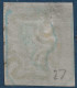 Grande Bretagne N°3D 1 Pence Brun Rouge Variété "tete D'ivoire" Oblitéré Croix De Malte Noire Grandes Marges SUPERBE - Used Stamps