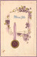 FLEURS - Heureuse Fête - Lilas - Illustration Non Signée - Carte Postale Ancienne - Fleurs