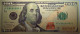 Billet Plaqué Or 24K Colorisé USA  100 Dollars Sceau Vert Série 2009 NEUF - Specimen