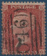 Grande Bretagne N°14 1 Pence Rouge Brun (Position RG) Oblitéré GC O46 TTB - Oblitérés