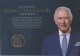 Grande-Bretagne 2023 - His Majesty King Charles III - FDC Coronation Sheetlet With A 5 Pounds Coin - 2021-... Decimal Issues