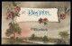 * Fantaisie - Un Bonjour D'ETTERBEEK - Paysage Eglise Pont - Fleurs - Roses - 392 - Edit. R.B. - 1921 - Etterbeek