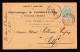 477/39 -- PERFINS/PERFORES - TP Armoirie Perforé F. S/ Carte Charbonnages De FONTAINE L'EVEQUE 1911 - 1909-34