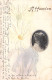 Marguerites Et Médaillon Portrait De Femme - Affection - Carte Postale Ancienne - Fleurs