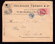 480/39 -- PERFINS/PERFORES - TP 74 Perforé D.F.C. S/ Enveloppe Delhaize Frères § Cie BRUXELLES 1906 Vers SART-MOULIN - 1863-09