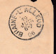 480/39 -- PERFINS/PERFORES - TP 74 Perforé D.F.C. S/ Enveloppe Delhaize Frères § Cie BRUXELLES 1906 Vers SART-MOULIN - 1863-09