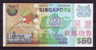 China BOC (bank Of China) Training/test Banknote,Singapore 50$ Note A Series Specimen Overprint,original Size - Singapour