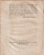  ///  FRANCE  /// Decret N° 788 De La Convention Nationale - Distributeurs De Faux Assignats 1793 (authentique) Complet  - 1792-1804 Eerste Franse Republiek