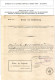 Bewijs Van Inschrijving Model N°3 De Vorsselaer C.Communal > Merxem C. 1/3/1900 - Franquicia