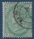 Grande Bretagne N°53 (PL13; POS CF/FC) 1 Shilling Vert Oblitéré Dateur FRANCAIS "AMB/ CALAIS / PAQ.FR.N°3 " RR & TTB - Usati
