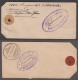 British Levant 1901 Parcel Tag From Smyrna To Switzerland - British Levant