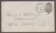 1885 (Apr 1) Envelope To MONTSERRAT With 1883-84 4d Green Tied By Cheltenham Duplex, Rare Destination - Cartas & Documentos