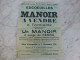 62 Escoeuilles 1956 Vente Manoir  Et Lumbres Quelmes Immeubles Affiche Ancienne ORIGINALE, Ref 2038 ; A 31 - Afiches