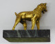 Delcampe - - JOLI PETIT CHIEN BRONZE /SOCLE MARBRE NOIR Sans Nom De Sculpteur Paperweight  E - Bronzes