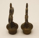 Delcampe - -PAIRE ETOUFFOIRS BOUGIES BRONZE XIXe Déco BOUGEOIRS CANDELABRES COLLECTION  E - Candelabri E Candelieri