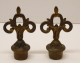 Delcampe - -PAIRE ETOUFFOIRS BOUGIES BRONZE XIXe Déco BOUGEOIRS CANDELABRES COLLECTION  E - Candeleros, Candelabros Y Palmatorias