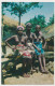 GUINÉ, BISSAU, Raparigas Fulas (Fille NU, NUS) Old Postcard - Guinea-Bissau