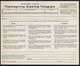 DINDE - THANKSGIVING - FEU - AMEUBLEMENT - POTIRON ETC / 1965 USA TELEGRAMME DE LUXE ILLUSTRE (ref WU3) - Alimentation