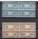 Etats Unis Poste Aerienne 1926 / 27 Yvert 7 / 8 ** Deux Blocs De Quatre Neufs Sans Charniere. - 1b. 1918-1940 Unused