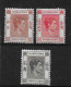 HONG KONG 1938 - 1946 8c, 15c, 20c BLACK  SG 144, 146, 147 MOUNTED MINT Cat £5.25 - Unused Stamps