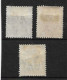 HONG KONG 1938 - 1946 8c, 15c, 20c BLACK  SG 144, 146, 147 MOUNTED MINT Cat £5.25 - Nuovi