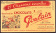 Buvard ( 21,5 X 12,5 Cm ) " Chocolats Poulain " ( Pliures, Rousseurs ) - Cocoa & Chocolat