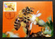 Luxembourg Honeybee 1986 Honey Bee Insect Flower Flora Bees (maxicard) *see Scan - Brieven En Documenten