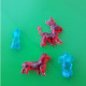 JOUET . FIGURINE . ANIMAUX . " STATION TOTAL " . 4 FIGURINES - Réf. N°143J - - Other & Unclassified