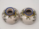 Delcampe - -2 JOLIS ANCIENS VASES BOULES MINIATURES RENOLEAU Non Marqués Collection    E - Angoulême/Le Renoleau (FRA)