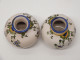 Delcampe - -2 JOLIS ANCIENS VASES BOULES MINIATURES RENOLEAU Non Marqués Collection    E - Angoulême/Le Renoleau (FRA)