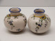 Delcampe - -2 JOLIS ANCIENS VASES BOULES MINIATURES RENOLEAU Non Marqués Collection    E - Angoulême/Le Renoleau (FRA)