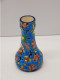 -JOLI ANCIEN VASE MINIATURE PETIT VASE A VIOLETTES CERAMIQUE LONGWY VITRINE   E - Longwy (FRA)