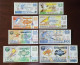 China BOC (bank Of China) Training/test Banknote,Singapore Note A Series 8 Different Specimen Overprint,original Size - Singapour