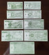 China BOC (bank Of China) Training/test Banknote,Singapore Note B Series 9 Different Specimen Overprint,original Size - Singapour