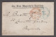 1875 (Mar 18) OHMS Envelope With "Admiralty Solicitor" Anchor Cachet (matching Embossed Logo On Backflap) - Oficiales