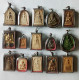 SET OF 15 THAI BUDDHIST BLESSED MEDALLION CLAY AMULETS - Landen