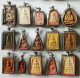 SET OF 15 THAI BUDDHIST BLESSED MEDALLION CLAY AMULETS - Pays