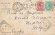 AUSTRALIA NSW - FRANKED PC (VIEW OF SYDNEY) FROM WARKWORTH TO ITALY - BARRED NUMERAL CANCEL 401 - 1906 - Storia Postale