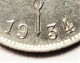 Belgique - 1 Franc 1934 (Surfrappe) - 1 Franco