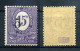 1920 ALTA SLESIA Haute Silesie, Errore MNH ** N.40a 5p. Su 15p. Violetto - Altri & Non Classificati