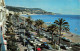 FRANCE - NICE - Promenade Des Anglais Vers Le Mont Boron - Océan - Voitures -  Animé - Colorisé - Carte Postale Ancienne - Plazas