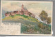 57 DABO GRUSS LITHO SCHLOSSFELSEN 1900 - Lorquin