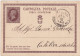 ITALIA - REGNO - RE VITTORIO EMANUELE II - TORINO -  CARTOLINA POSTALE C. 10 - VIAGGIATA  1876 - Entero Postal